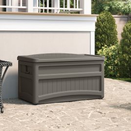 ALDREN Garden Storage Box 276L - Stone Grey