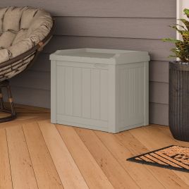 CROMLYN Garden Storage Box 83L - Light Taupe