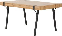 Treviso Dining Table - Light Oak Effect Black