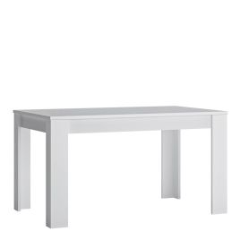 Fribo White Fribo extending dining table 140-180cm in White - Alpine White