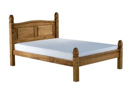 Birlea Corona Low End Waxed Pine Bed Frame - Double 4ft6