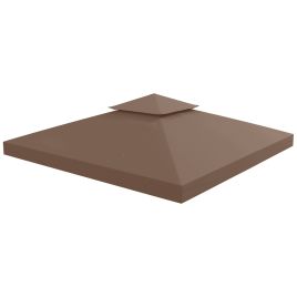 3 x 3M Gazebo Canopy Roof Top Replacement Cover Spare Part Coffee (TOP ONLY)