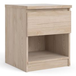 Naia Bedside 1 Drawer 1 Shelf in Jackson Hickory - Oak