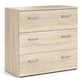 Oak Finish Chest of Drawers - SUFFOLK Medium Chest  3 Drawers