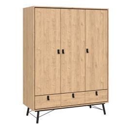 Wardrobe - RYTON 3 Door Wardrobe Oak 150.2cm