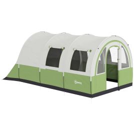 SUNVISTA Camping Tent Waterproof Family Tent Cream and Green