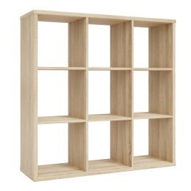 Phillips Square Shaped 9 Open Cube Storage Unit - Sonoma Oak