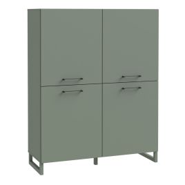SULI 4 Door Highboard in Sage Green