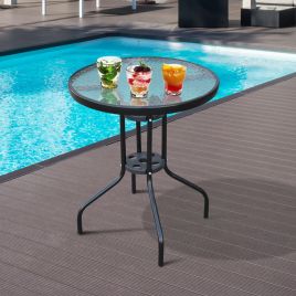 Tempered Glass Outdoor Table