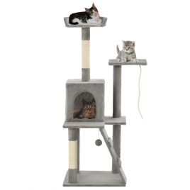 Cat Tree with Sisal Scratching Posts 120 cm Grey