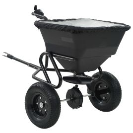 HELM Tow Behind Salt Spreader PVC and 125x74x79 cm 45 L Steel