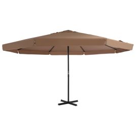 Outdoor Parasol with Aluminium Pole 500 cm Taupe