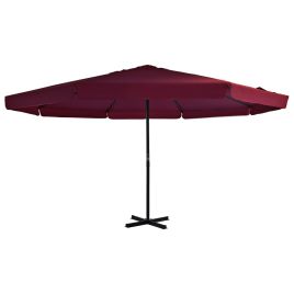 Outdoor Parasol with Aluminium Pole 500 cm Bordeaux Red