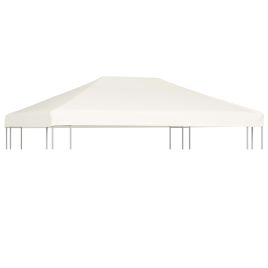 Gazebo Top Cover 310 g/m2 4x3 m Cream White