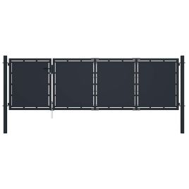 Garden Gate Steel 350x100 cm Anthracite
