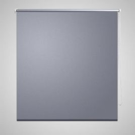 Roller Blind Blackout 140 x 175 cm Grey