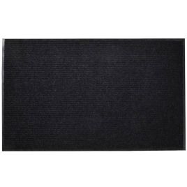 Door Mat 90 x 150 cm Black PVC