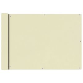 Balcony Screen Oxford Fabric 75x600 cm Cream