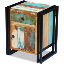 Bedside Table - Venetia Sid Nightstand MultiColour 43cm