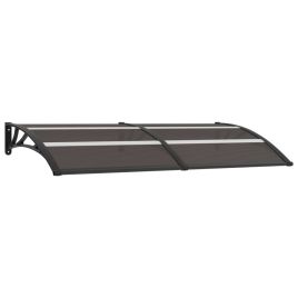 Door Canopy Black 200x80 cm PC