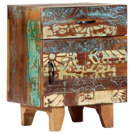 Bedside Table - ALPINE Nightstand Multi Colour 40cm
