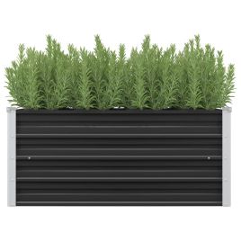 Garden Raised Bed Anthracite 100x40x45 cm Galvanised Steel