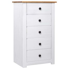 Sideboard White 46x40x89 cm Pine Panama Range