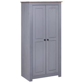 Wardrobe Grey 80x50x171.5cm Solid Pine Panama Range