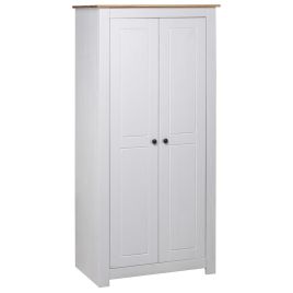 Wardrobe White 80x50x171.5cm Solid Pine Panama Range