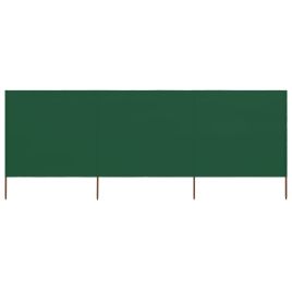 PHEHAL 3-panel Wind Screen 400x160 cm Fabric - Green
