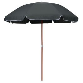 Parasol with Steel Pole 240 cm Anthracite
