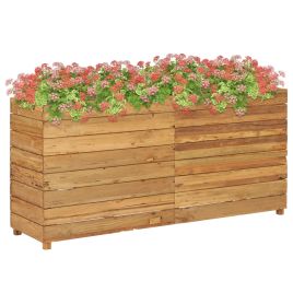 Raised Bed 150x40x72 cm Solid Wood Teak and Steel