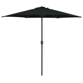 Garden Parasol with Aluminium Pole 270x246 cm Black