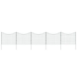 Lower Arch Garden Fence Set 77.5x64 cm Green