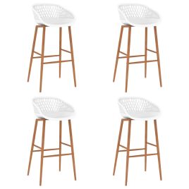 Bar Chairs 4 pcs White