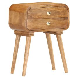 Bedside Cabinet 43x30x58cm Solid Mango Wood - Chen