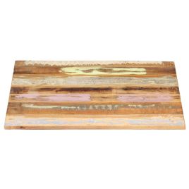 Square Table Top 70x70 cm 15-16 mm Solid Reclaimed Wood