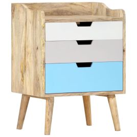 Bedside Cabinet 47x35x63cm Solid Mango Wood