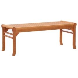 2-Seater Garden Bench 120 cm  Solid Eucalyptus Wood