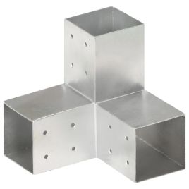 Post Connector Y Shape Galvanised Metal 81x81mm