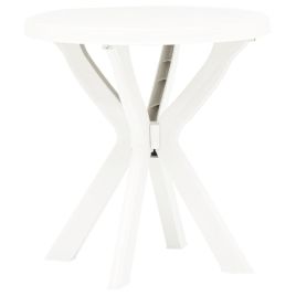 Bistro Table White Ã˜70 cm Plastic