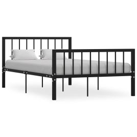 Bed Frame Black Metal 120x200 cm