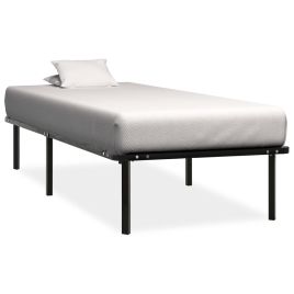 Bed Frame Black Metal 90x200 cm