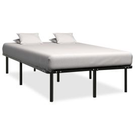 Bed Frame Black Metal 120x200 cm