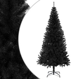 Liro Artificial Christmas Tree with Stand Black 210cm PVC