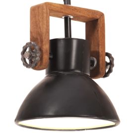 Industrial Hanging Lamp 25 W Black Round 19 cm E27
