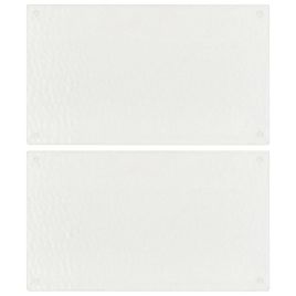 Chopping Boards 2 pcs Transparent Bubbles Pattern Tempered Glass