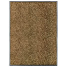 Doormat Washable Brown 90x120 cm