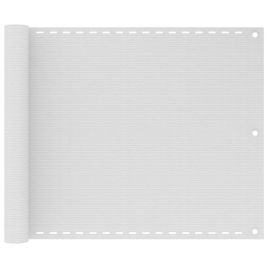 Balcony Screen White 75x300 cm HDPE