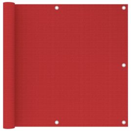 Balcony Screen Red 90x300 cm HDPE